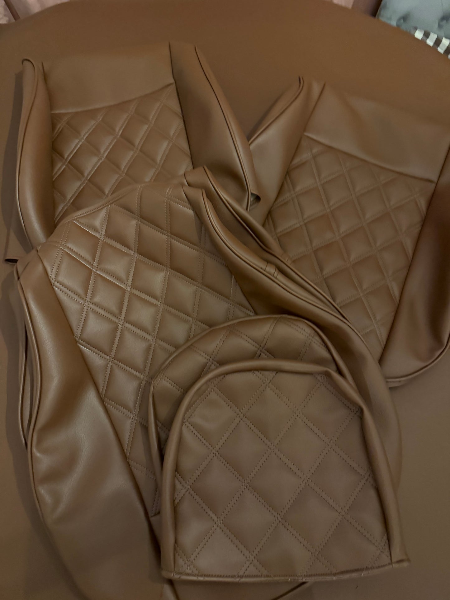 Vw T25 T3 Seat Covers Dark Tan