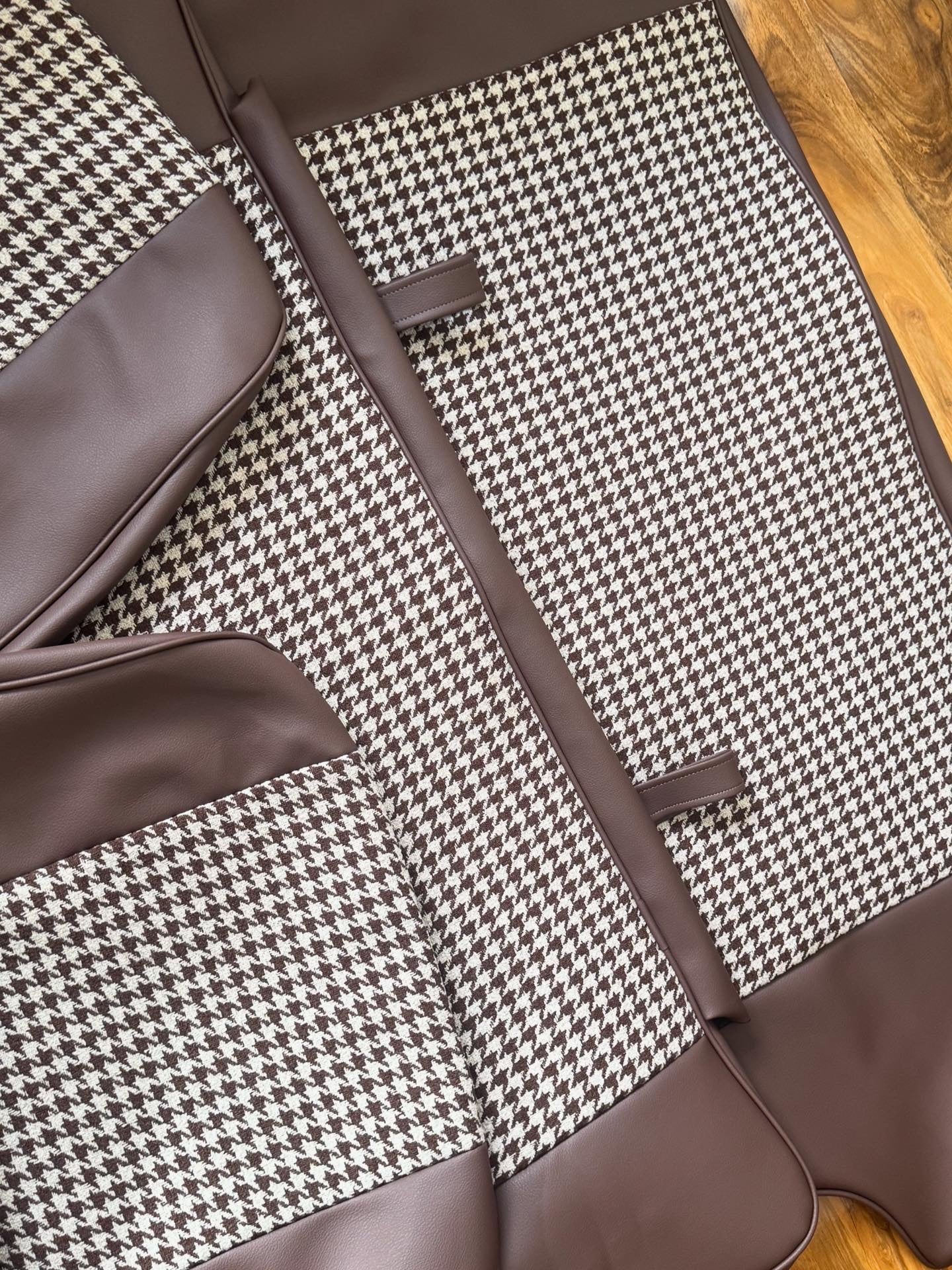 Houndstooth seat covers