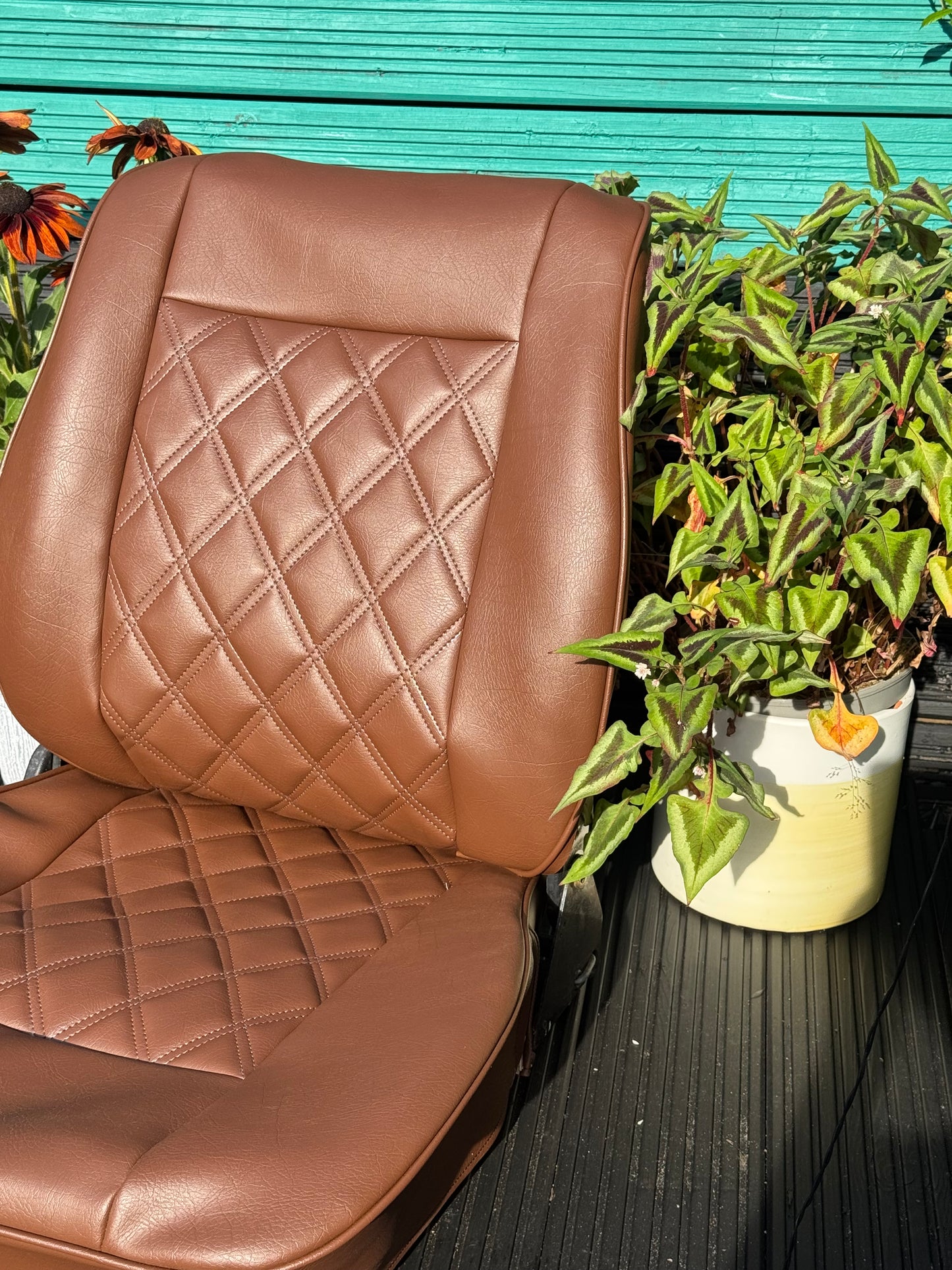 Vw T25 T3 Seat Covers Dark Tan